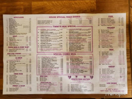 Timmys Wok menu