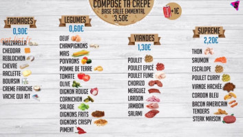 La Pâte à Crêpe menu