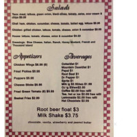 Mundy's Diner menu