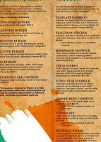 Fiddler's Green Irish Pub menu