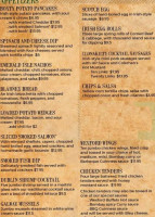 Fiddler's Green Irish Pub menu