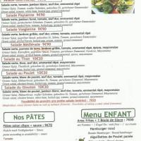 Le Glouton menu