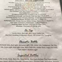 Harbor And Tavern menu