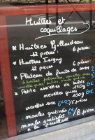 Le Fils Du Poissonnier menu