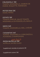 Le Frene menu