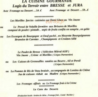 Hotel du commerce menu