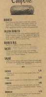 Chipotle Mexican Grill menu