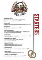 Bier Haus West menu