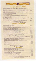 Metro Diner menu