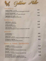 Goldener Adler menu