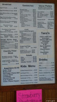 Kats Iron Skillet menu