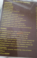 La P'tite Fringale menu