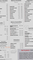 Le Bistrot du Forum menu