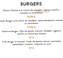 Cocorico menu