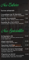 L'hermitage menu