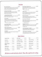 Hi-way Cafe menu