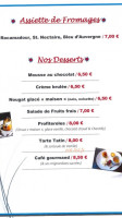 Le Drauzou menu