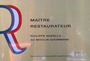 Au Moulin Gourmand Maitre Restaurateur menu