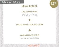 Le Comptoir menu