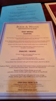 Byrne Woods Bar Restaurant menu