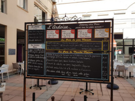 L'ardoise menu