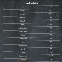 La Table d'Argence menu