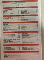 West Side Diner menu