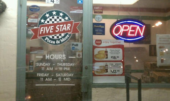 Five Star Pizza menu