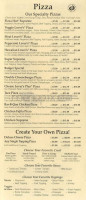 Fox's Pizza Den menu