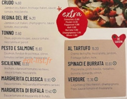 Vapiano Pasta Pizza menu