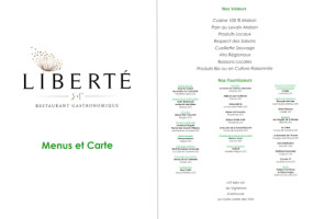 Liberté menu