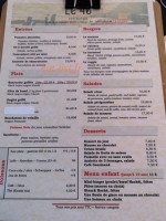 Le Bears menu