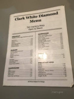 White Diamond menu