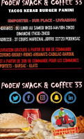 Poden 'snack Coffe menu