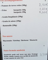 Ola' Rôtisserie menu