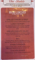 The Stable menu