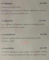 Le Millefeuille menu