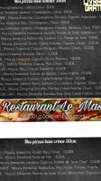 Le Mas menu