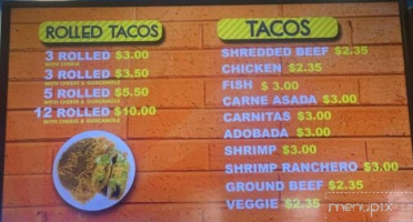 El Rigoberto's menu