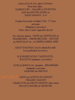 Auberge L'arpelin menu