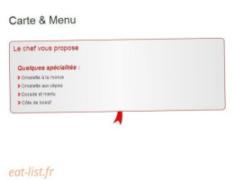 La Cidrerie menu