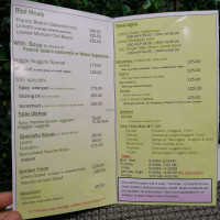 Healthy Bites menu