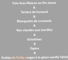 Hôtel De La Couronne menu