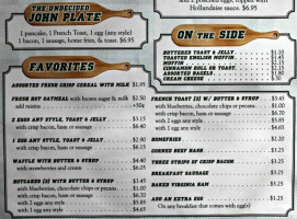 Collegiate menu