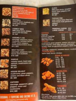 Zza Factory menu