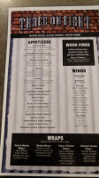 Three Oh Eight menu