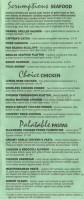 Ground Round Grill menu