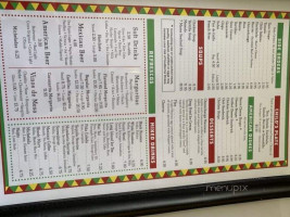 Los Guerreros Mexican menu