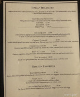 Covered Bridge Inn menu