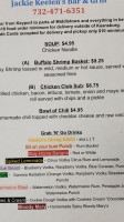 Jackie Keelen's Liquor Store menu